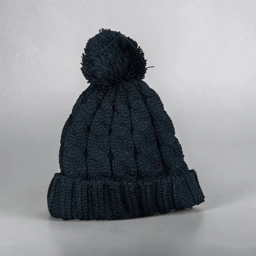 Captivating Headgear Illinois Fighting Illini Blue Cable Knit Pom Beanie Hat
